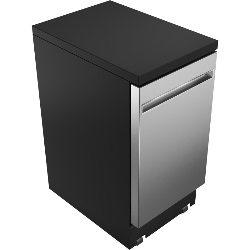 GE Appliances 52 Decibel dBA Stainless Steel Smart Portable Dishwasher